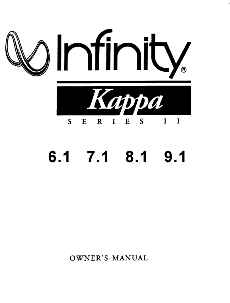 Infinity KAPPA 6.1 owner's manual