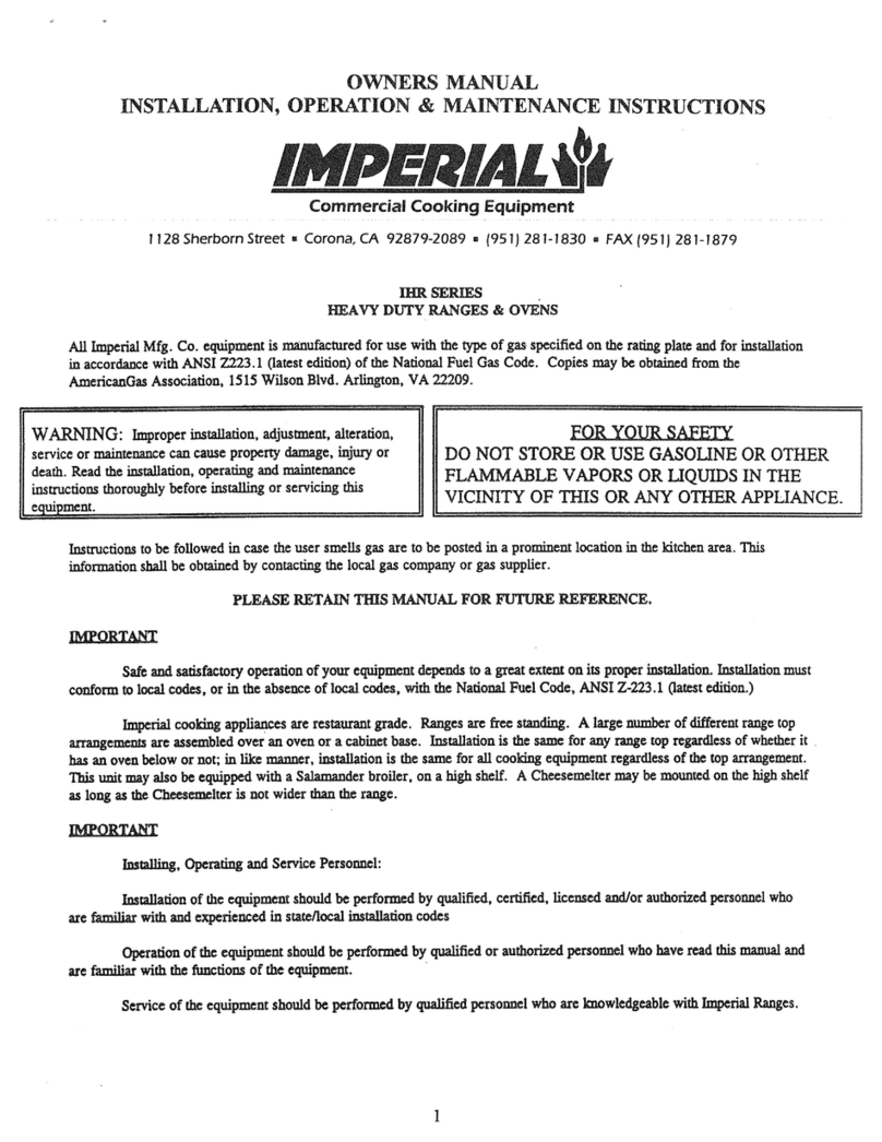 Imperial IHR series owner's manual Imperial IHR series owner's manual