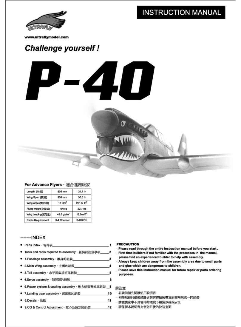 Ultrafly P-40 instruction manual