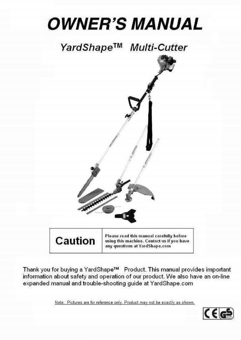 YardShape 2600 owner's manual