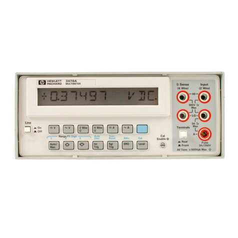 HP 3478A User manual