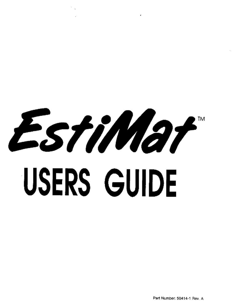 Cal-Comp EstiMat user guide