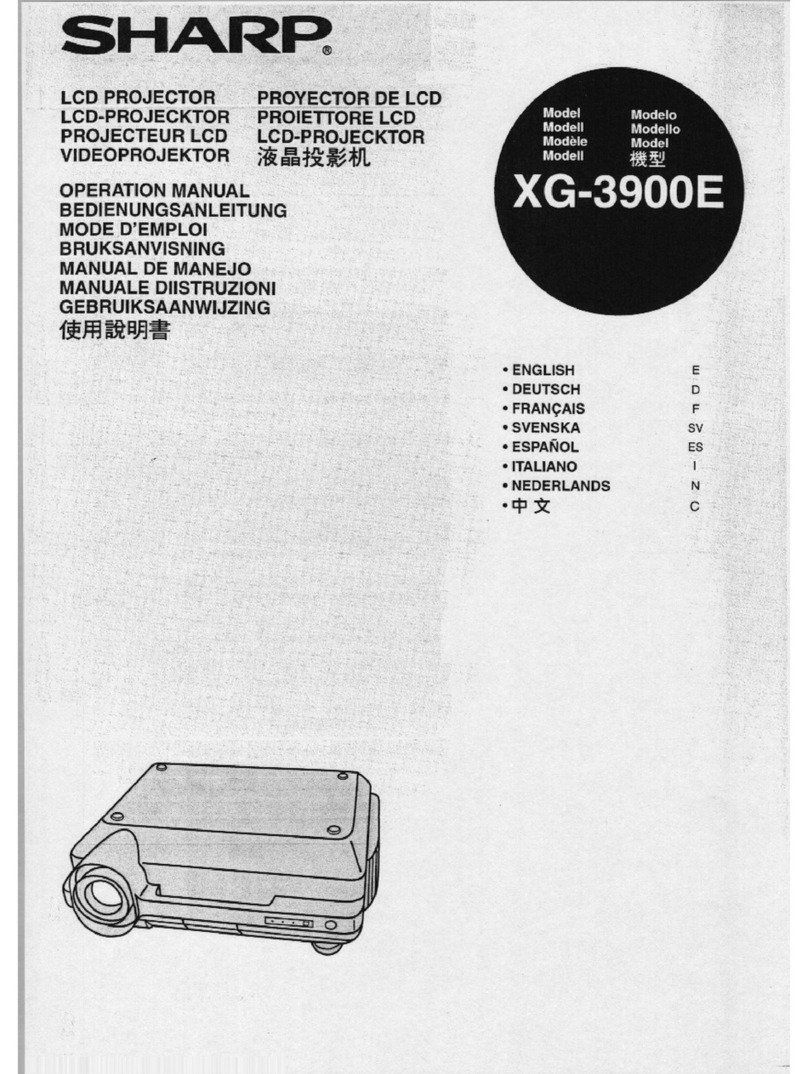 Sharp XG-3900E User manual