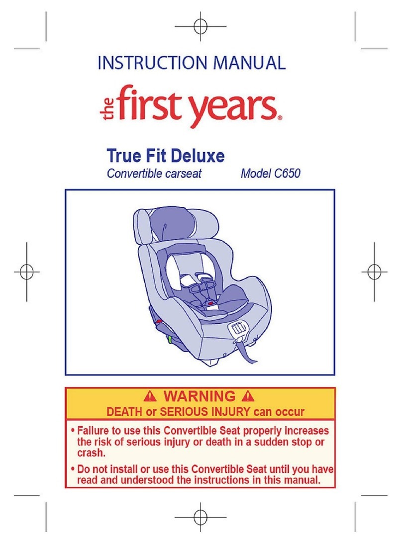 The First Years True Fit Deluxe C650 instruction manual