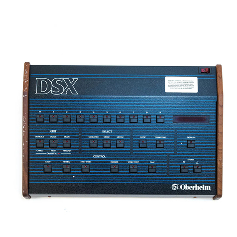 Oberheim DSX User manual