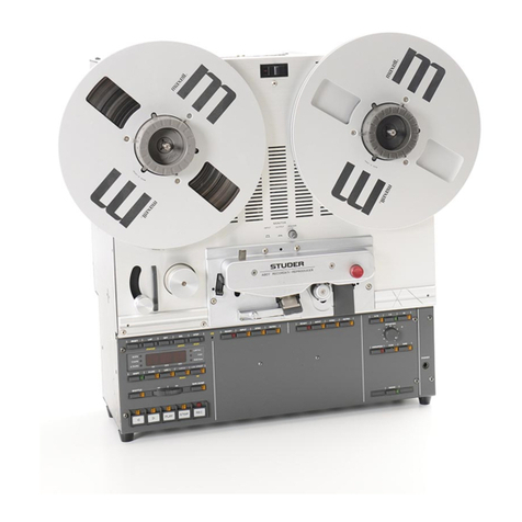 Studer A807 operating instructions