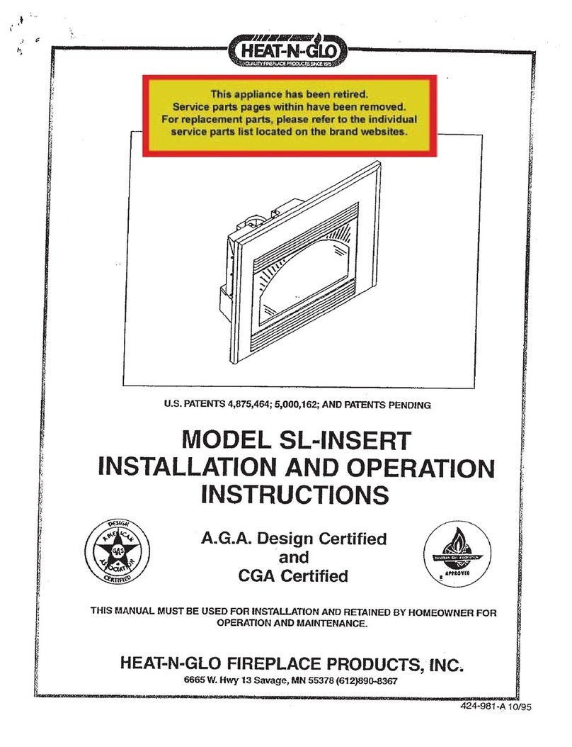 Heat-N-Glo SL-Insert User manual Heat-N-Glo SL-Insert User manual