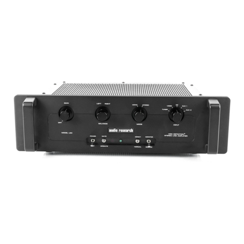Audio Research LS3 User manual Audio Research LS3 User manual