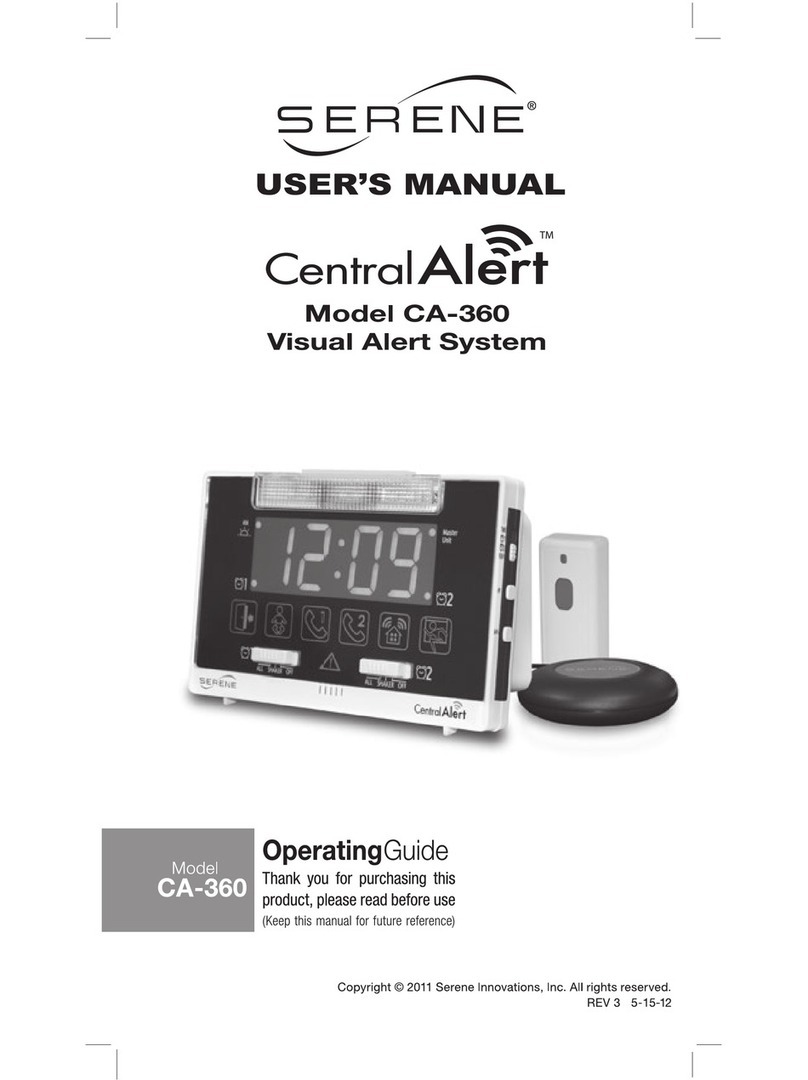 Serene CentralAlert CA-360 user manual