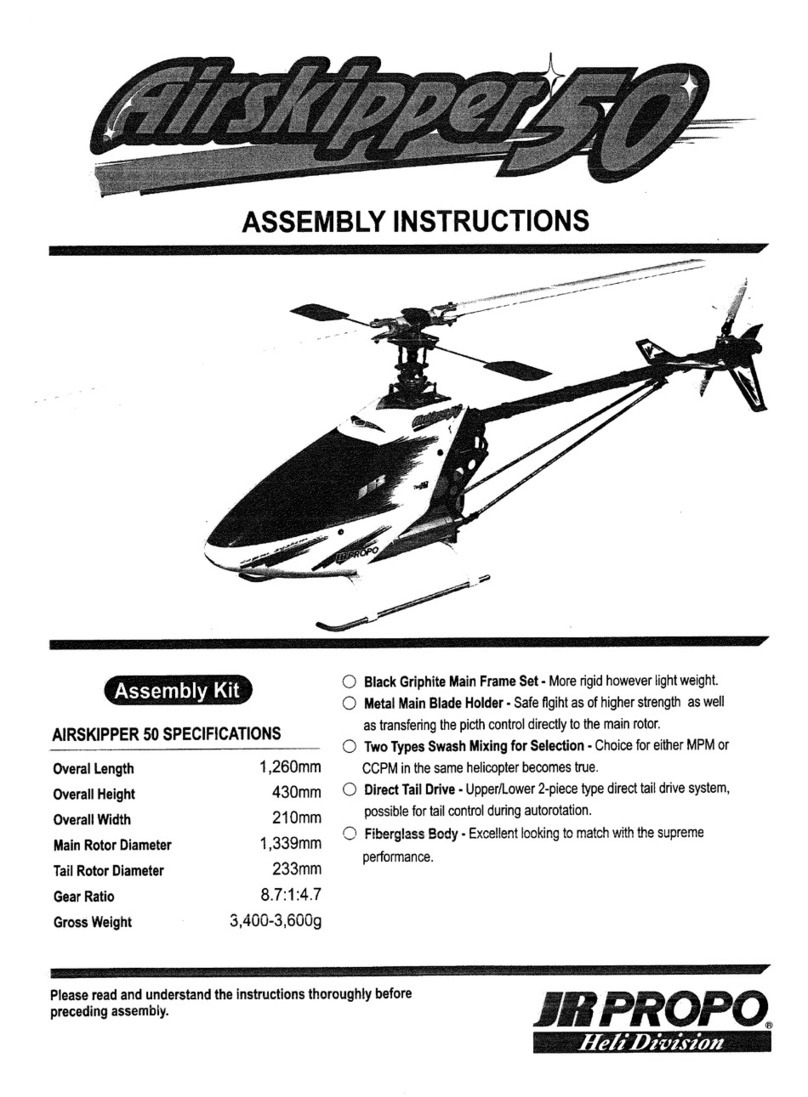 JR ProPo Airskipper 50 Assembly instructions