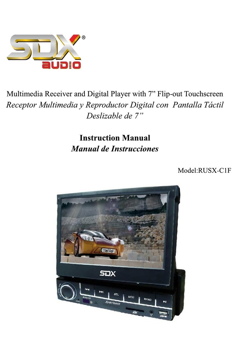 SDX Audio RUSX-C1F instruction manual
