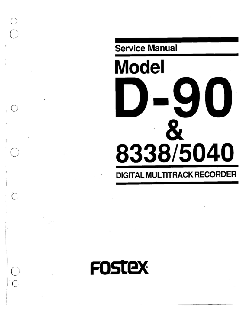 Fostex D-90 User manual