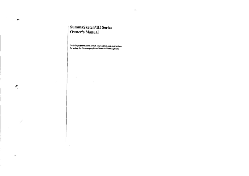 IECI SummaSketch III Series owner's manual