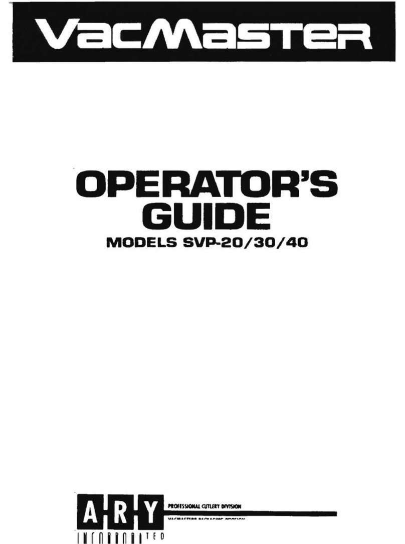 Vacmaster SVP-20 Operator's manual