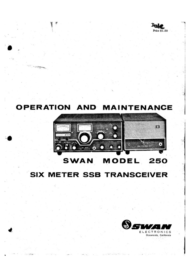 Swan Electronics 250 Installation guide