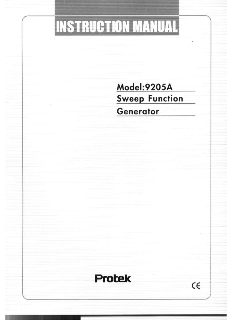 PRO-TEK 9205A instruction manual