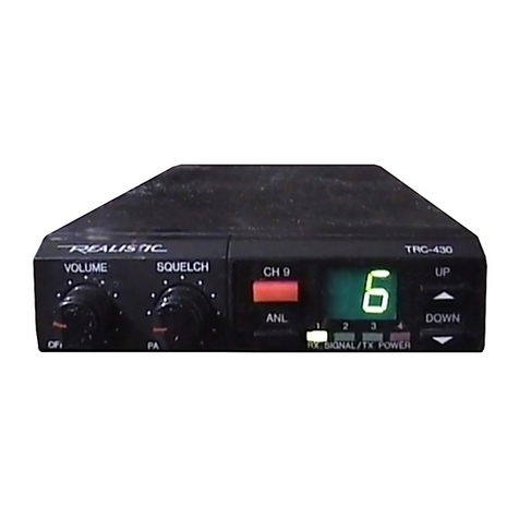 Realistic TRC-430 User manual Realistic TRC-430 User manual