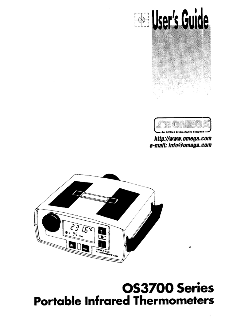 Omega OS3700 series User manual Omega OS3700 series User manual