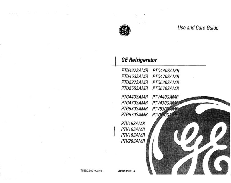 GE PTU427SAMR User manual