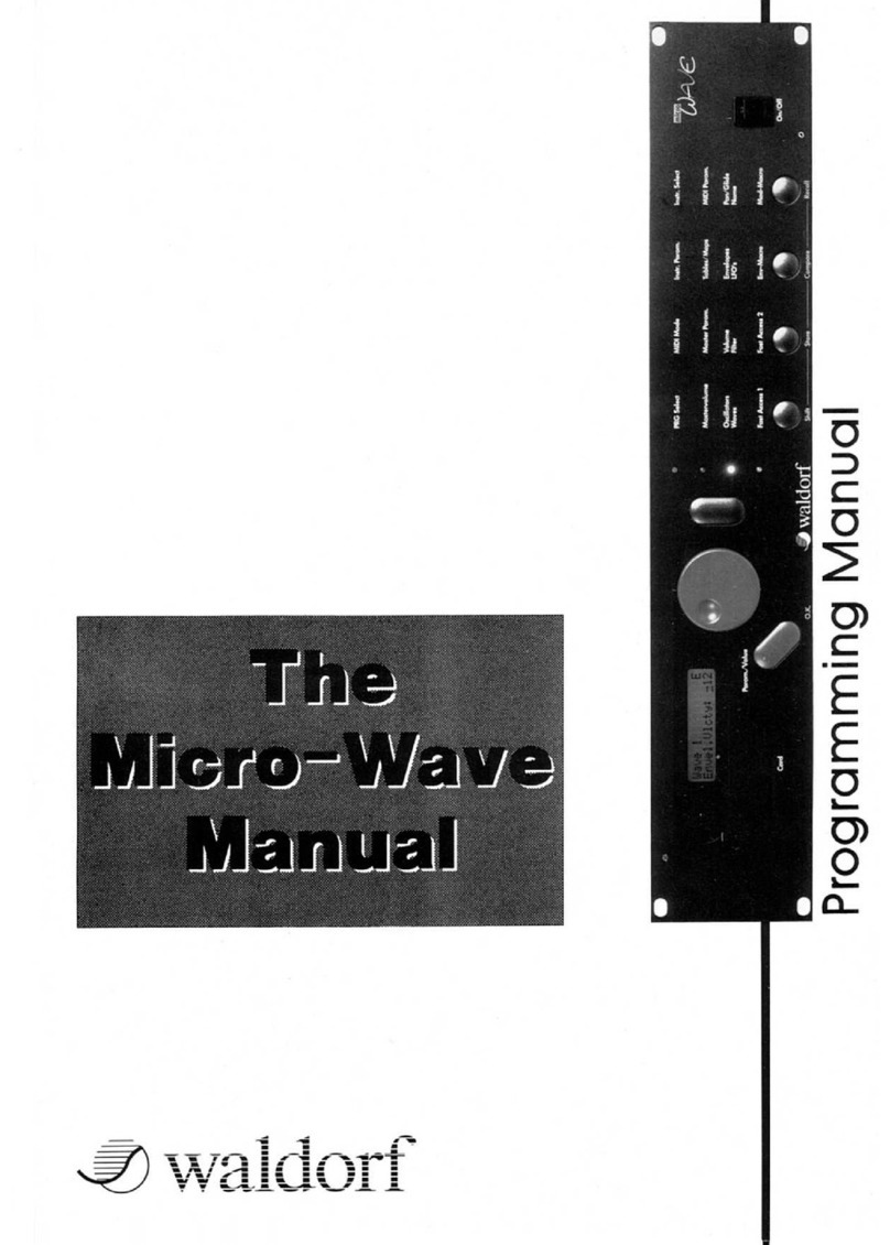 Waldorf Micro-Wave Owner's manual