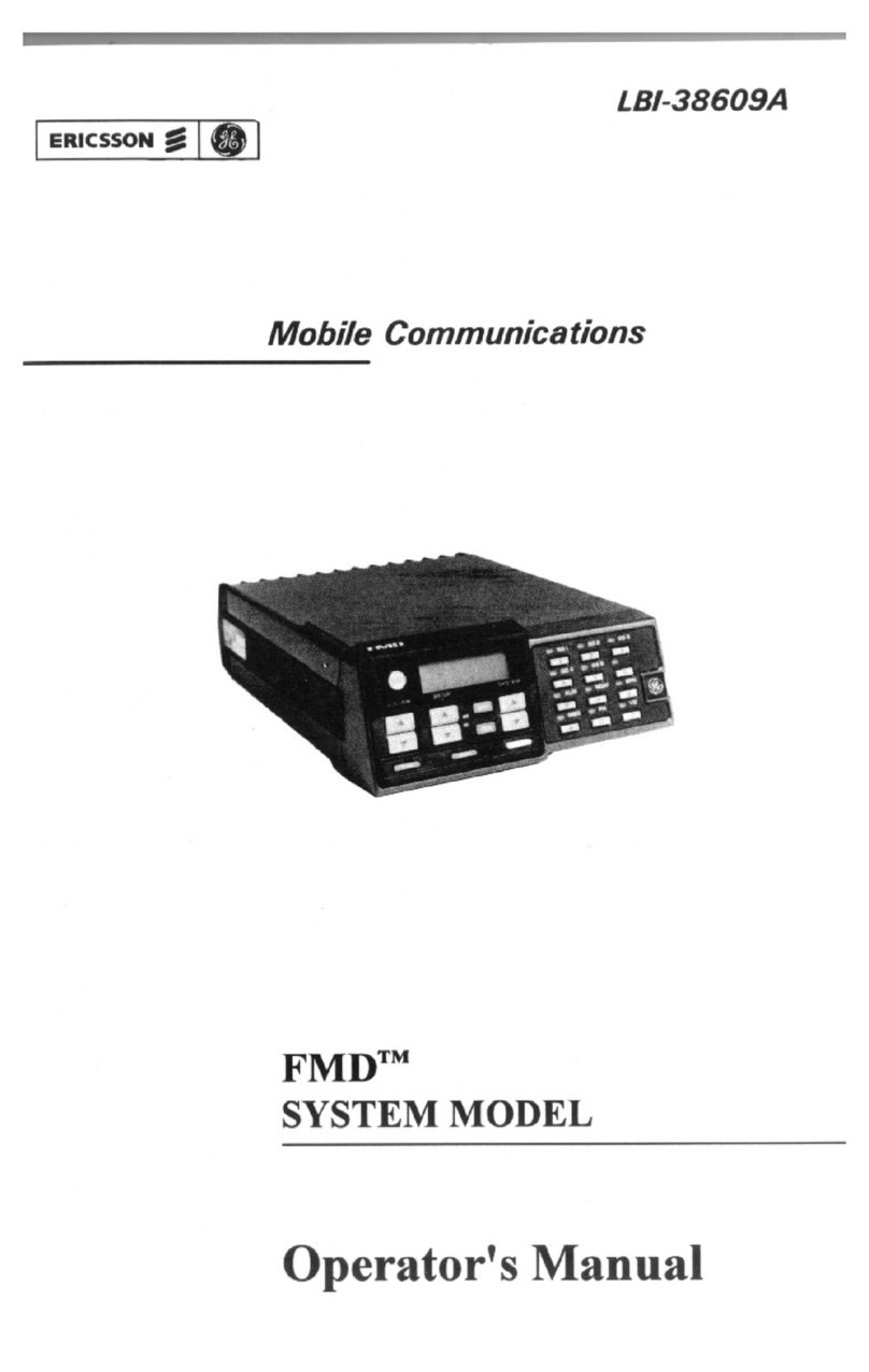 Ericsson GE FMD LBI-38609A Operator's manual
