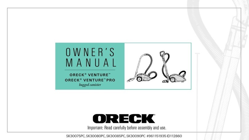 Oreck VENTURE User manual