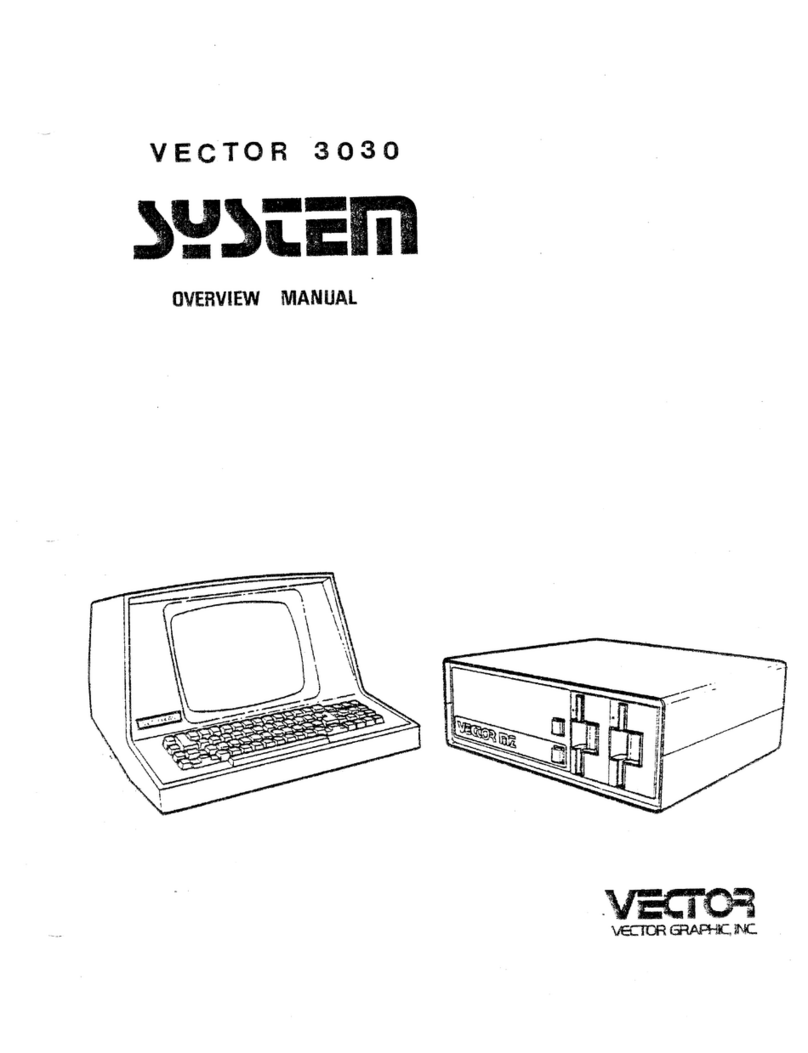 Vector Graphic System 3030 Installation, use and maintenance manual