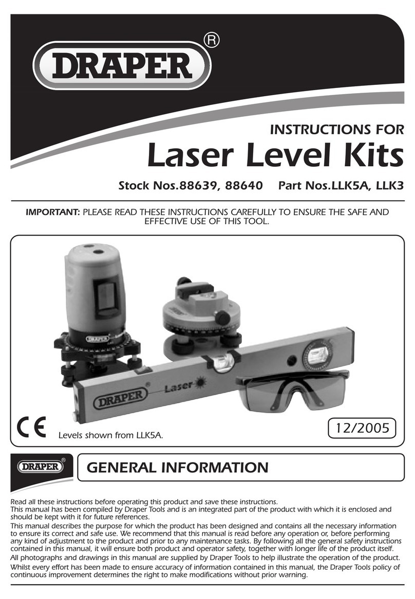 Draper LLK5A Instructions for