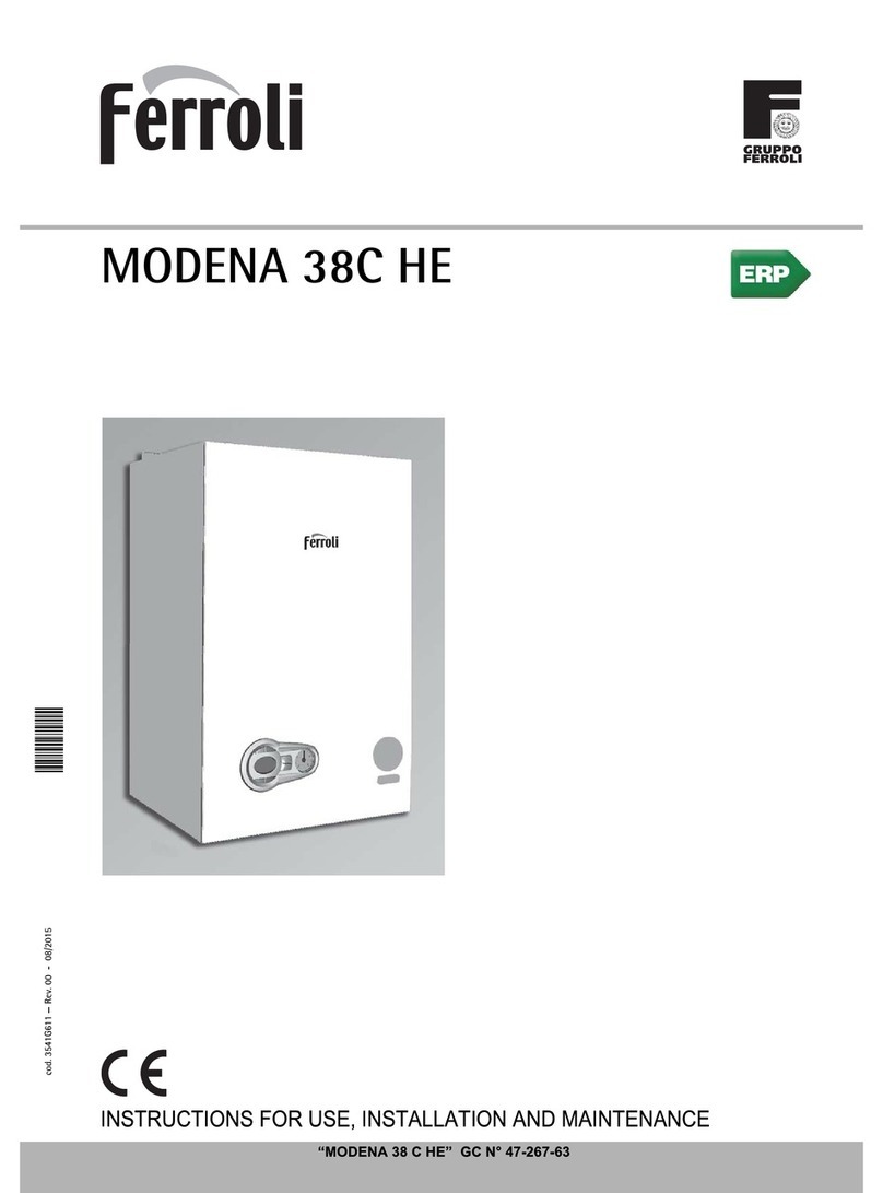 Ferroli MODENA 38C HE Technical manual