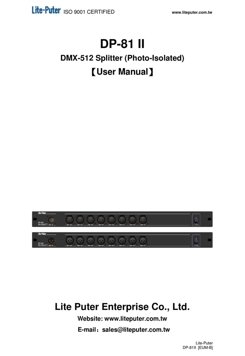 Lite-Puter DP-81 II DMX-512 user manual