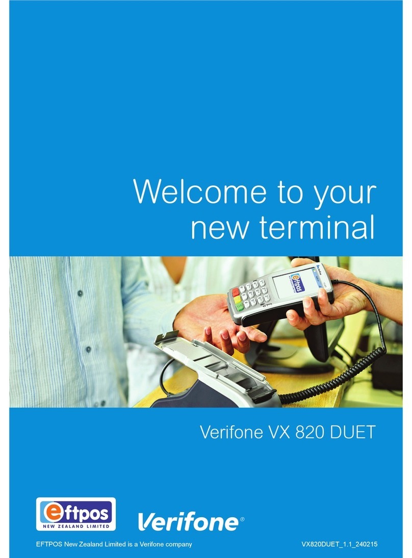 VeriFone VX 820 Duet User manual