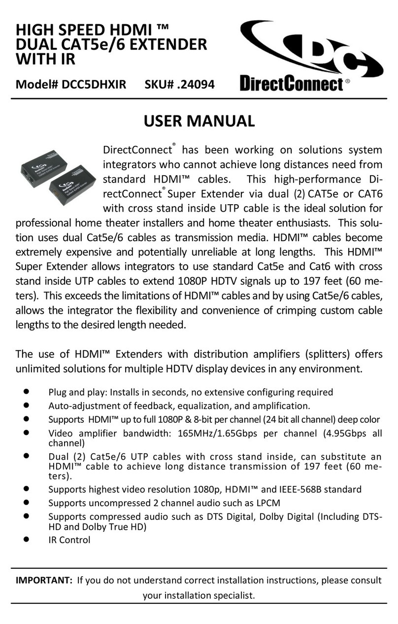 DirectConnect DCC5DHXIR user manual