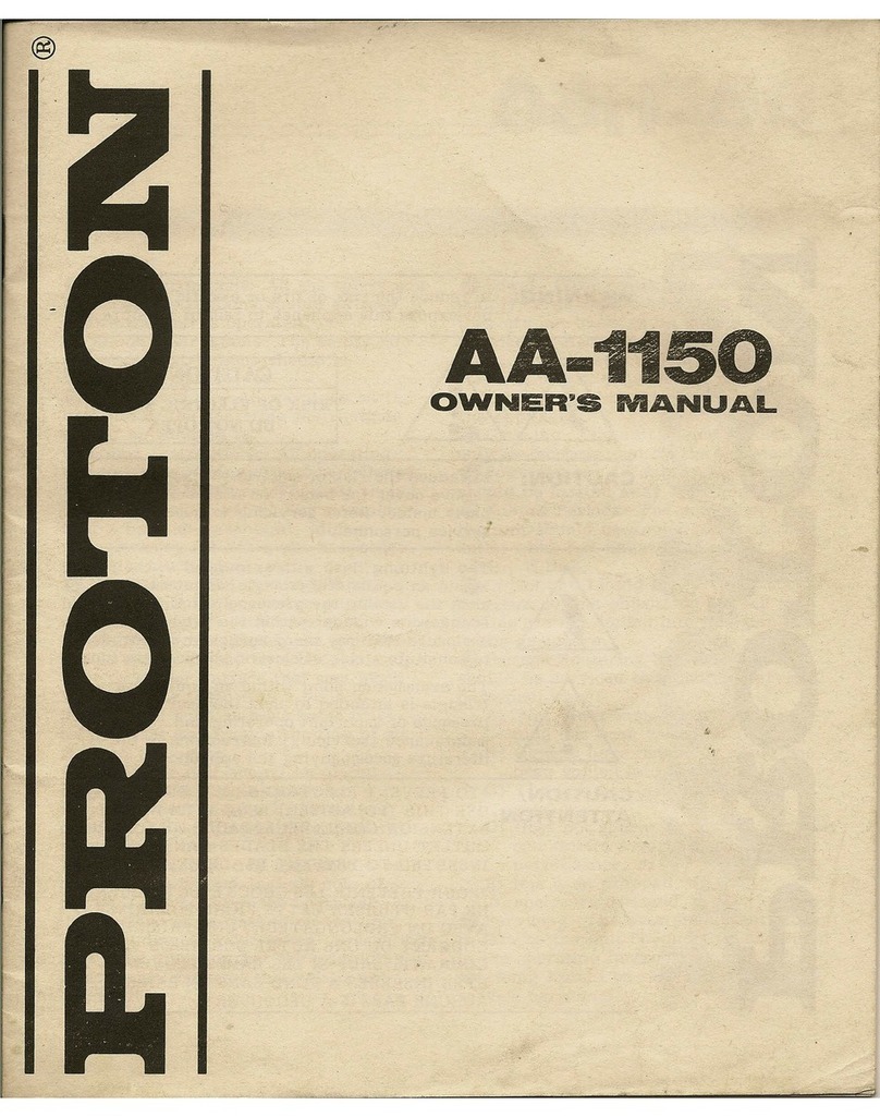 Proton AA-1150 owner's manual