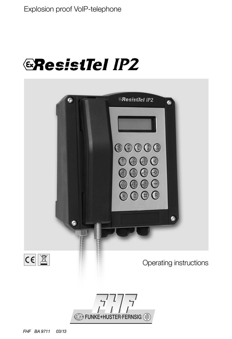 FHF ExResistTel IP2 operating instructions