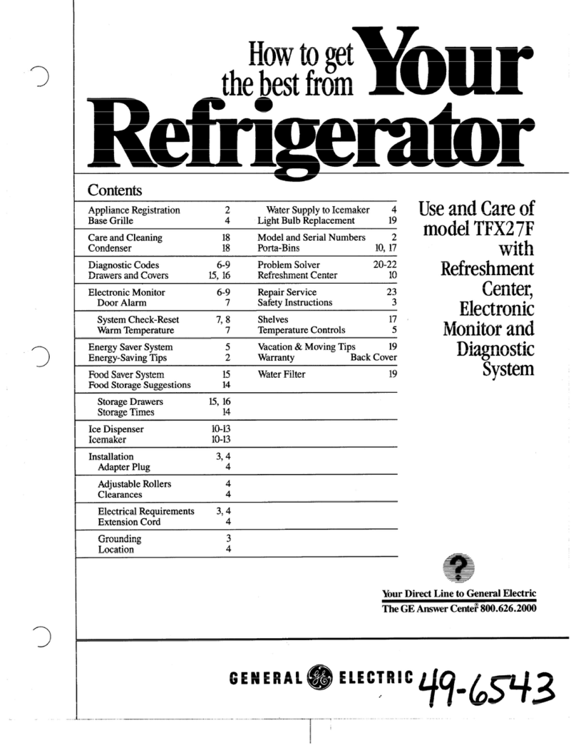 GE TFX27F Installation instructions