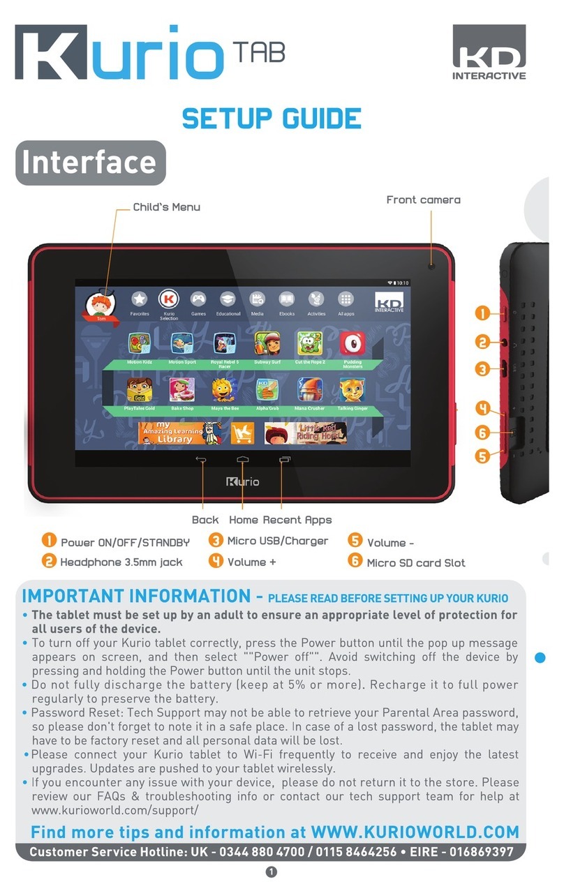 KD interactive kurio tab User manual