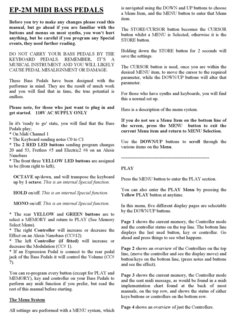 Moog EP-2M User manual
