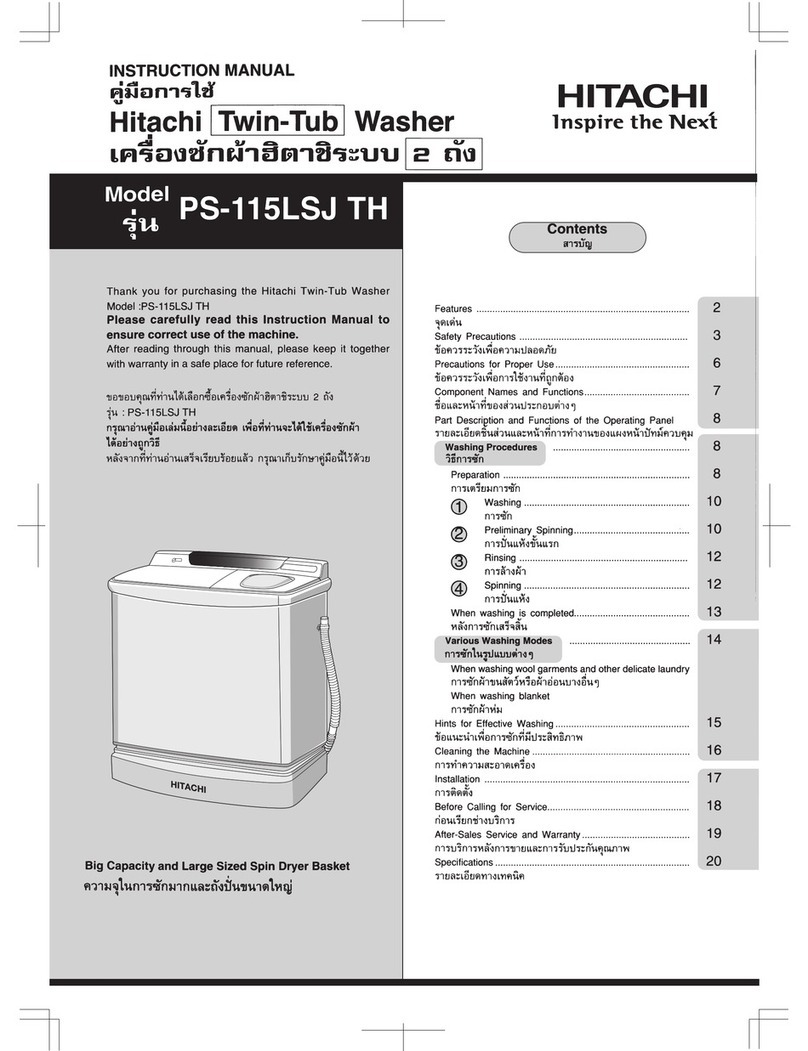 Hitachi PS-115LSJ TH User manual