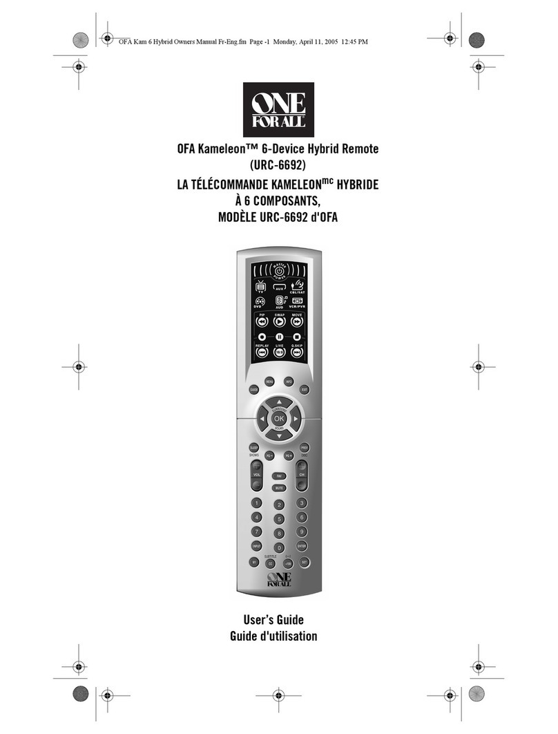 One Forall URC-6692 OFA Kameleon user guide