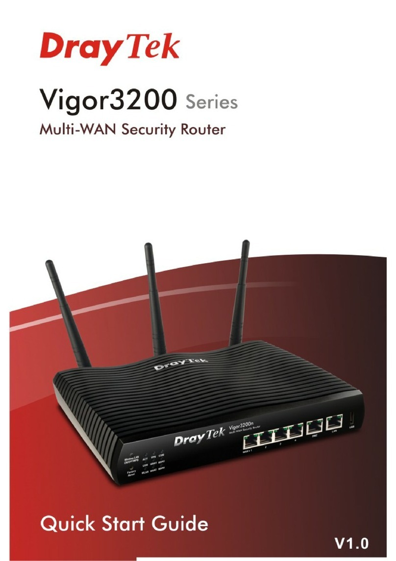 Draytek Vigor3200 Series quick start guide