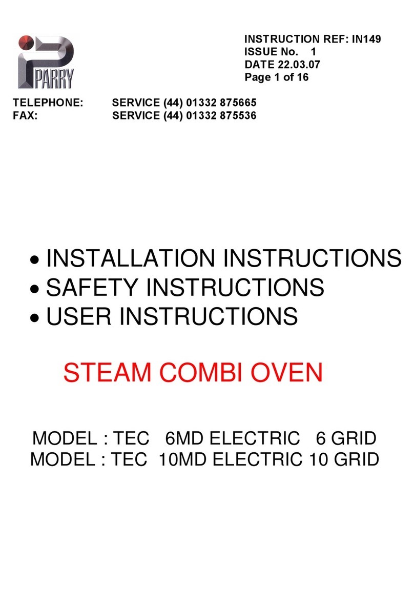 PARRY TEC 10MD ELECTRIC User manual