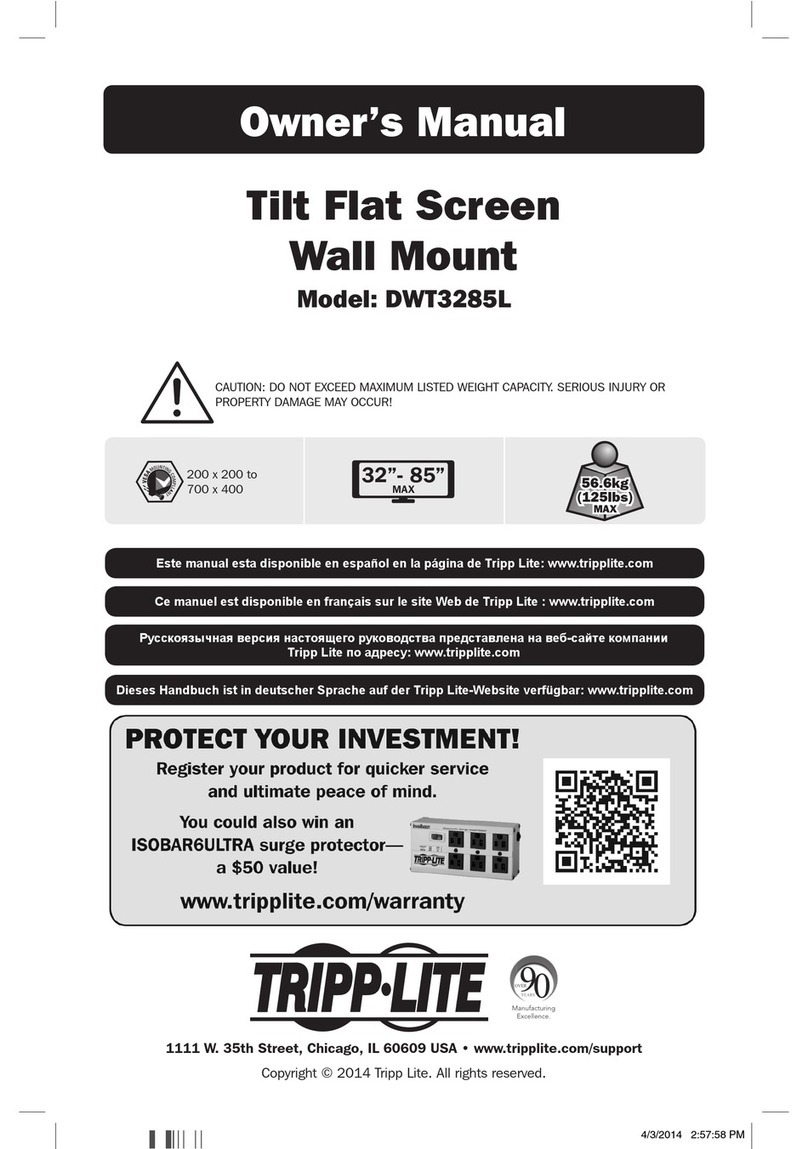 Tripp Lite DWT3285L owner's manual