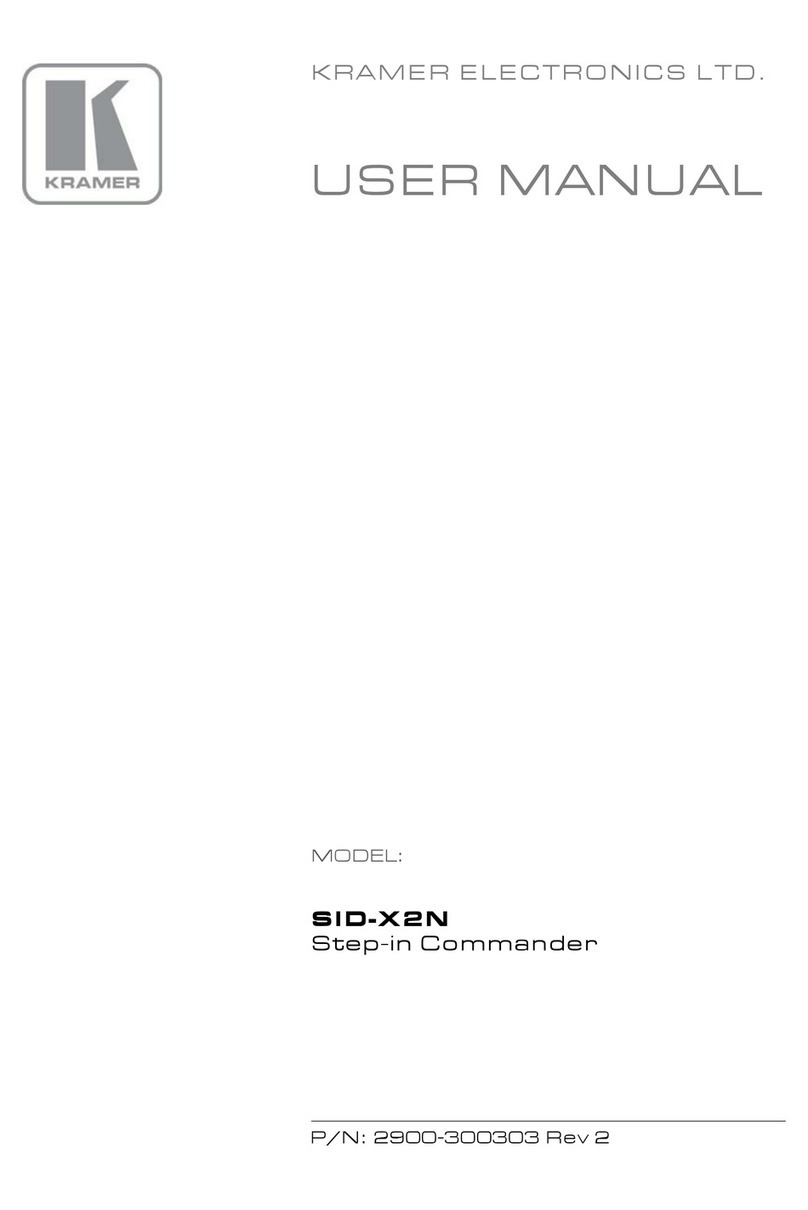 Kramer SID-X2N user manual Kramer SID-X2N user manual