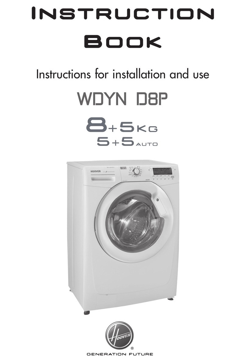Hoover WDYN 10743D User manual