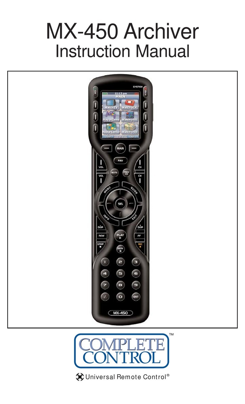 Complete Control MX-450 Archiver User manual