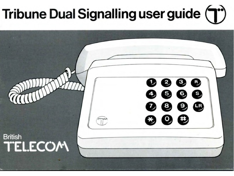 BT Tribune Dual Signalling user guide
