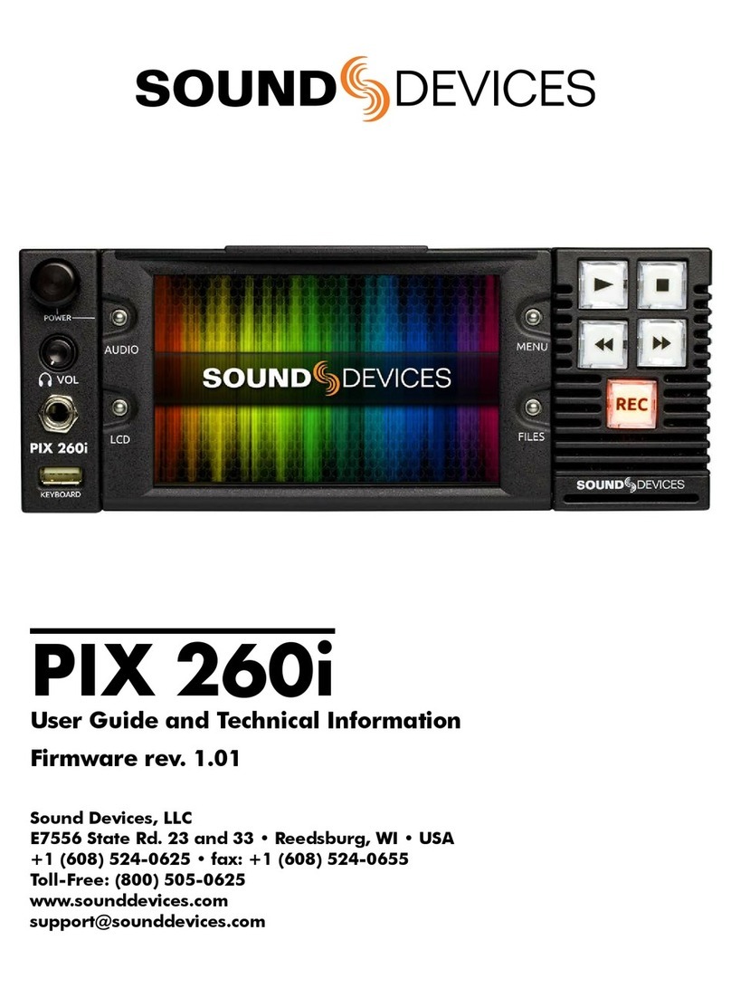 Sound Devices PIX 260i Manual