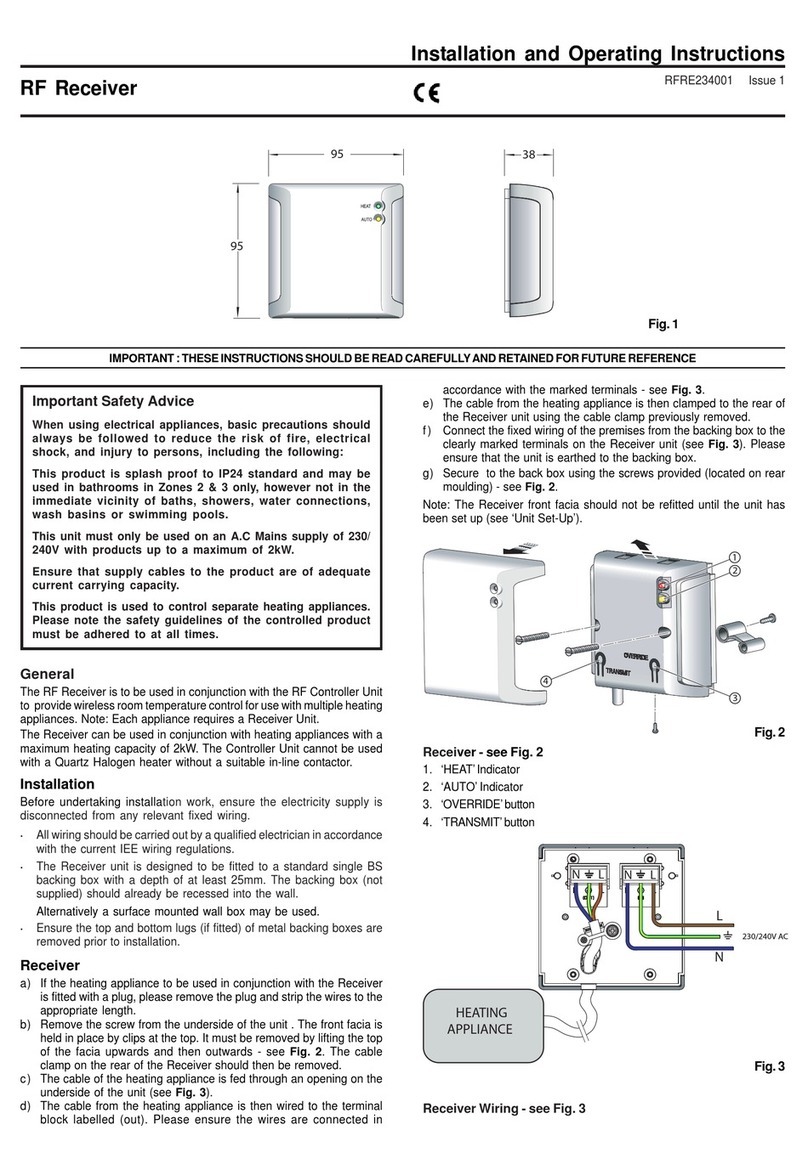 Dimplex RF Installation and operating instructions