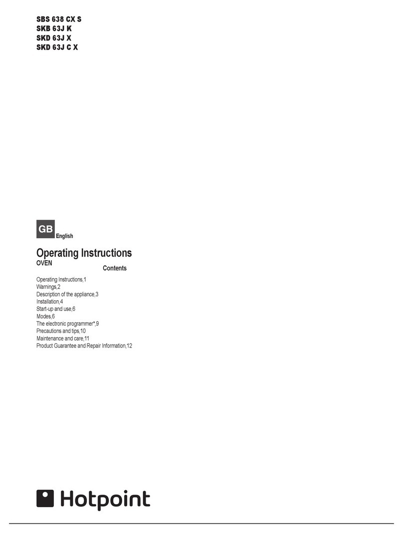 Hotpoint SBS 638 CX S User manual