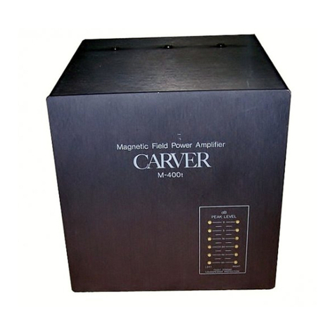 Carver M400 Operating manual